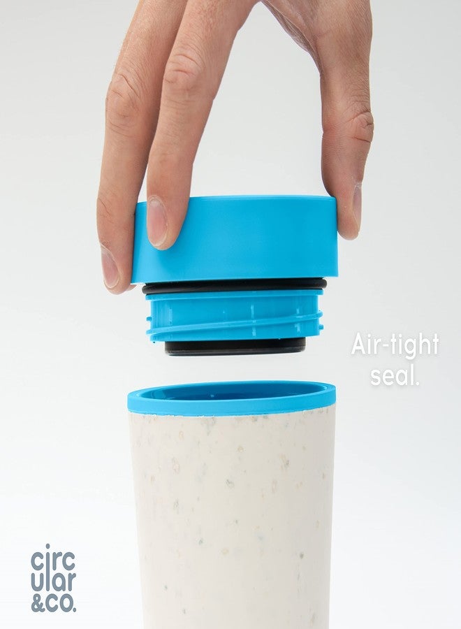 CIRCULAR AND CO Circular&Co. - World's First Reusable Travel Mug Made from Recycled Coffee Cups, Harbor Blue (16oz) - Image 2